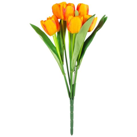 Bukiet 9 TULIPANÓW w kolorze POMARAŃCZOWYM 40 cm