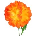 Chryzantema pojedynczy kwiat w kształcie kuli w kolorze jasno- pomarańczowy 77 cm
