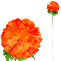 Chryzantema pojedynczy kwiat w kształcie kuli w kolorze jasno- pomarańczowy 77 cm