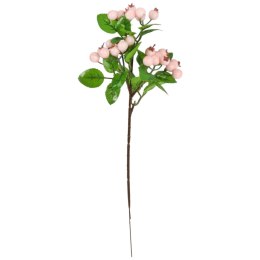 GAŁĄZKA Z JARZĘBINĄ RÓŻOWE KULKI 34 CM
