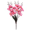 Storczyki Różowe Sztuczne w Bukiecie - 5 Sztuk, 38 cm Wysokości