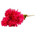 Sztuczny Bukiet 9 Bordowych Chryzantem - Dekoracja Cmentarna 43cm