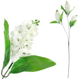 BEZ GAŁĄZKA 3 KWIATÓW SZTUCZNYCH do wazonu 70 cm biały