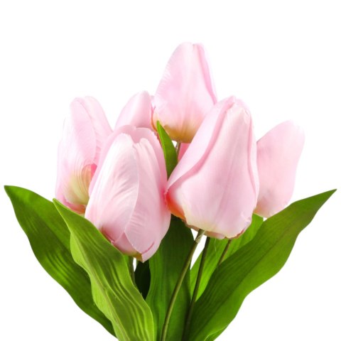 BUKIET 9 TULIPANÓW 44 CM KOLOR JASNO-RÓŻOWY