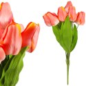 BUKIET 9 TULIPANÓW 44 CM KOLOR RÓŻOWO-ŻÓŁTY