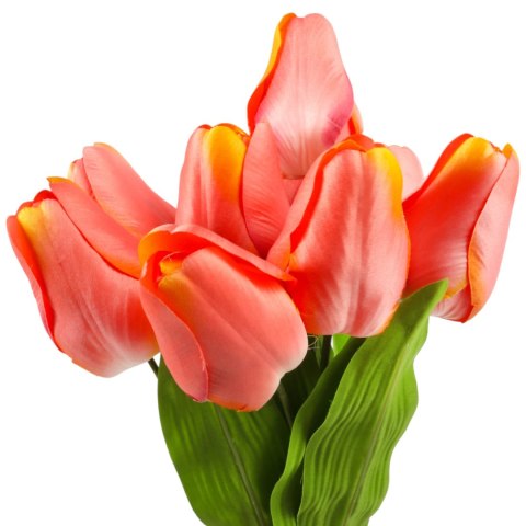 BUKIET 9 TULIPANÓW 44 CM KOLOR RÓŻOWO-ŻÓŁTY
