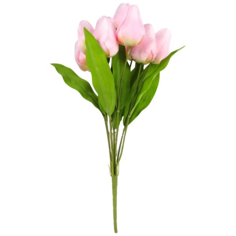 BUKIET 9 TULIPANÓW 44 CM KOLOR RÓŻOWO-ŻÓŁTY