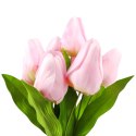BUKIET 9 TULIPANÓW 44 CM KOLOR RÓŻOWO-ŻÓŁTY