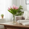 BUKIET 9 TULIPANÓW 44 CM KOLOR RÓŻOWO-ŻÓŁTY