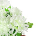 Bukiet 12 Sztucznych Chryzantem - Dekoracja na Wszystkich Świętych, 44 cm KOLOR FIOLETOWY