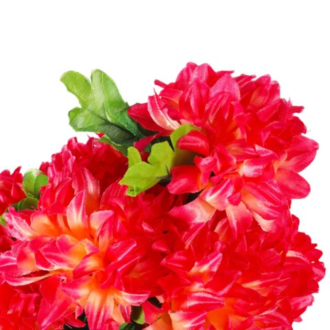 Bukiet 12 Sztucznych Chryzantem - Dekoracja na Wszystkich Świętych, 44 cm KOLOR RÓŻOWO-ŻÓŁTY