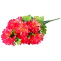 Bukiet 12 Sztucznych Chryzantem - Dekoracja na Wszystkich Świętych, 44 cm KOLOR RÓŻOWO-ŻÓŁTY