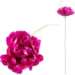 Chryzantema sztuczna 45 cm - dekoracja na Wszystkich Świętych kolor fioletowy
