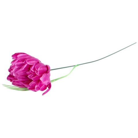 Chryzantema sztuczna 45 cm - dekoracja na Wszystkich Świętych kolor fioletowy