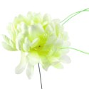Chryzantema sztuczna 45 cm - dekoracja na Wszystkich Świętych kolor zielony