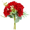 ELEGANCKI BUKIET 10 RÓŻ DO WAZONU 30 CM CZERWONY