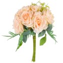 ELEGANCKI BUKIET 10 RÓŻ DO WAZONU 30 CM FIOLETOWY