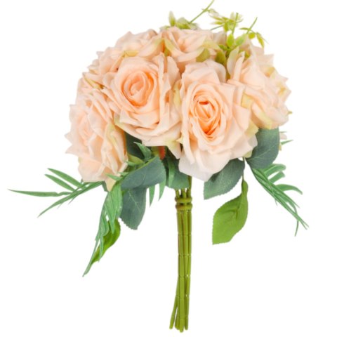 ELEGANCKI BUKIET 10 RÓŻ DO WAZONU 30 CM FIOLETOWY