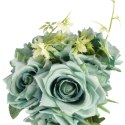 ELEGANCKI BUKIET 10 RÓŻ DO WAZONU 30 CM FIOLETOWY