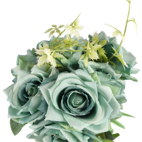 ELEGANCKI BUKIET 10 RÓŻ DO WAZONU 30 CM FIOLETOWY