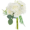 ELEGANCKI BUKIET 10 RÓŻ DO WAZONU 30 CM FIOLETOWY