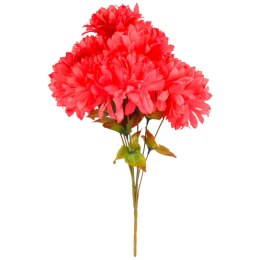 Sztuczny Bukiet 9 Jasno-Różowych Chryzantem - Dekoracja Cmentarna 43cm