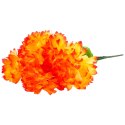 Sztuczny Bukiet 9 Pomarańczowych Chryzantem - Dekoracja Cmentarna 43cm