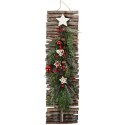 CHOINKA- DEKORACJA ŚCIENNA DO POWIESZENIA 68 CM CZERWONA