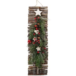 CHOINKA- DEKORACJA ŚCIENNA DO POWIESZENIA 68 CM CZERWONA