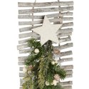 CHOINKA- DEKORACJA ŚCIENNA DO POWIESZENIA 85 CM SREBRNA