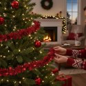 Łańcuch choinkowy Z GWIAZDKAMI średnica 7 cm, długość 3 m KOLOR CZERWONY