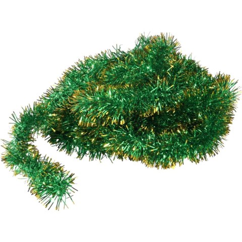 Łańcuch choinkowy Zielono-złoty średnica 7 cm, długość 4 m