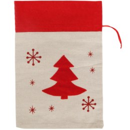 Worek na prezenty pod choinkę święta Bożego Narodzenia 22X32cm z choinką