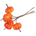 Dynia sztuczne dynie w kolorze pomarańczowym 6 szt. na jesień i Halloween