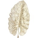 GAŁĄZKA AŻUROWEGO LIŚCIA W KOLORZE ZŁOTYM 80 CM