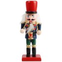 FIGURKA ŚWIĄTECZNA DEKORACYJNY DZIADEK DO ORZECHÓW 15 cm GWARDZISTA ZIELONY
