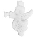 Białe Klamrki z Figurkami Aniołów 4.5 cm Zestaw 6 sztuk OZDOBA DEKORACJA