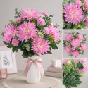 CHRYZANTEMA POJEDYNCZY STRZĘPIASTY KWIAT KOLOR RÓŻOWY 68 CM
