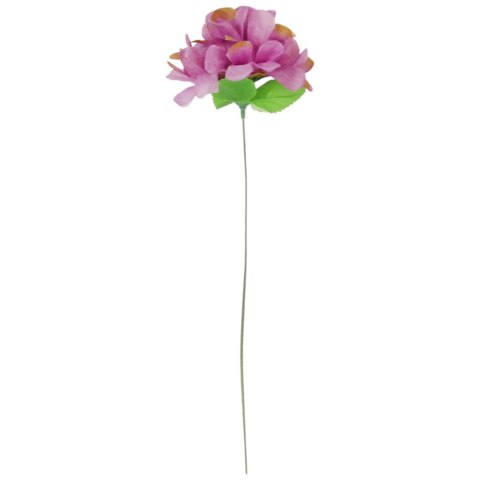 Chryzantema pojedynczy kwiat z listkiem w kolorze fioletowym 35 cm