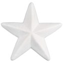 Gwiazdka gwiazda styropianowa 2 sztuki do ozdabiania dekoracji święta 3D 15 cm biała