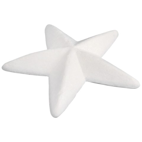 Gwiazdka gwiazda styropianowa 2 sztuki do ozdabiania dekoracji święta 3D 15 cm biała