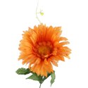 BUKIET 18 GERBER Z DODATKAMI sztuczne kwiaty do wazonu KOMPOZYCJA POMARAŃCZOWA 52 cm