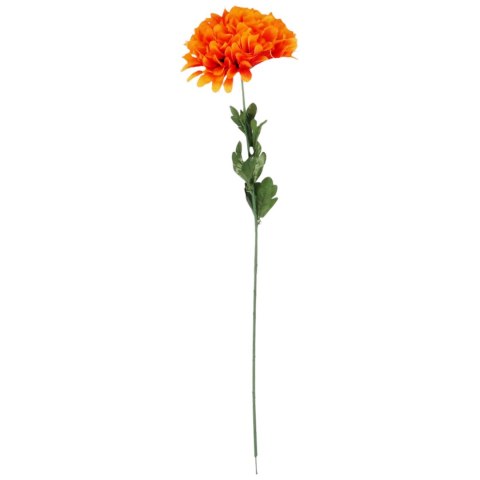 CHRYZANTEMA POJEDYNCZY KWIAT FI 20 CM POMARAŃCZOWO- BRĄZOWY