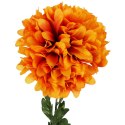 CHRYZANTEMA POJEDYNCZY KWIAT FI 20 CM POMARAŃCZOWO- BRĄZOWY