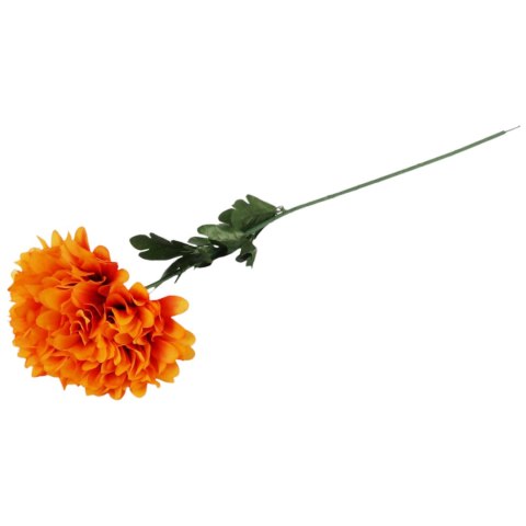 CHRYZANTEMA POJEDYNCZY KWIAT FI 20 CM POMARAŃCZOWO- BRĄZOWY