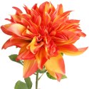 DALIA duży KWIAT SZTUCZNY do wazonu 74 cm pomarańczowa
