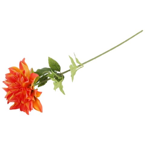 DALIA duży KWIAT SZTUCZNY do wazonu 74 cm pomarańczowa