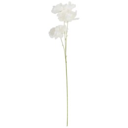 GAŁĄZKA 3 KWIATÓW PIWONII SZTUCZNYCH do wazonu 66 cm biała