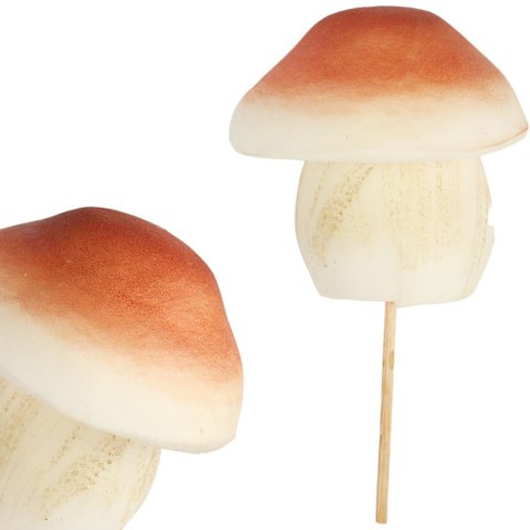 GRZYBEK JESIENNY NA PIKU BOROWIK 6×6 cm PIK DEKORACJA DO KOMPOZYCJI