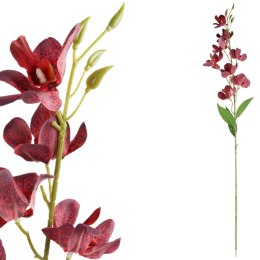 Gałązka Sztucznego Storczyka 84 cm Kolor Bordowy